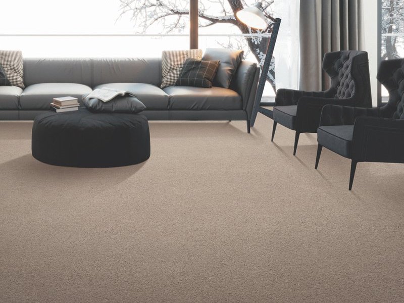 Karastan SmartStrand carpet in a minimalist living room